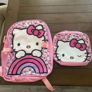 HELLO KITTY BACKPACK AND LUNCH BAG